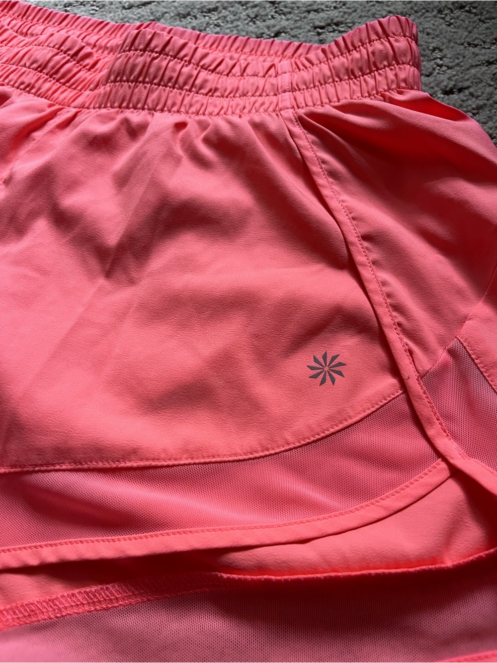 Athleta Coral Pink Athletic Shorts